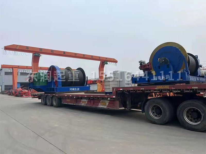 中國水利水電第三工程局卷揚機驗收發(fā)運